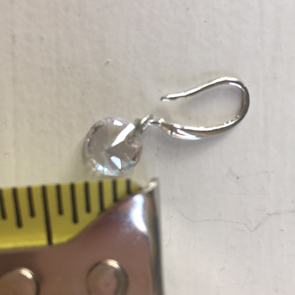 Beautiful Zircon Crystal Dangle Earrings - Picture 3 of 3